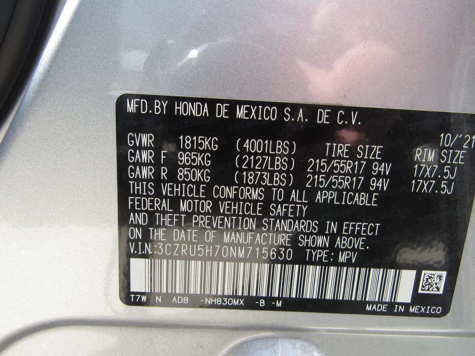 Used 2022 Honda HR-V EX-L image 6