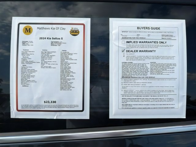 Certified 2024 Kia Seltos S AWD/4WD image 16