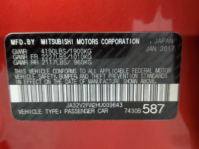 Used 2017 Mitsubishi Lancer SE AWD/4WD image 31