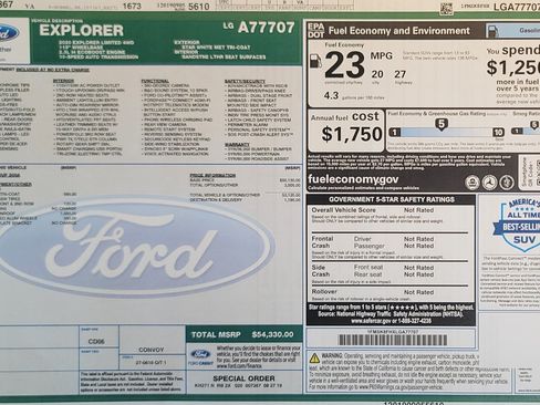Used 2020 Ford Explorer Limited AWD/4WD image 2