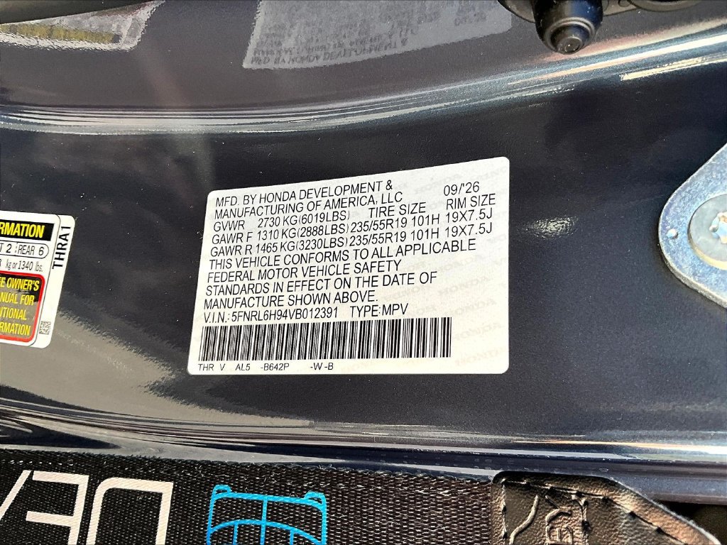 New 2027 Honda Odyssey Elite image 18
