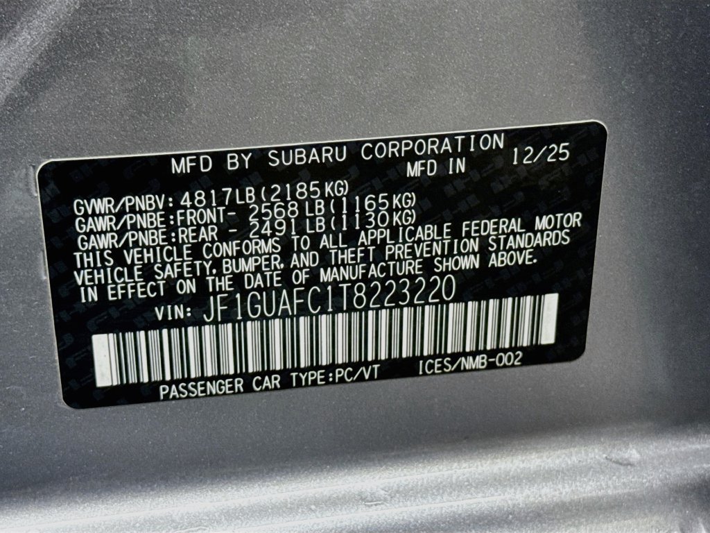 Certified 2026 Subaru Impreza 2.0i Sport AWD/4WD image 29