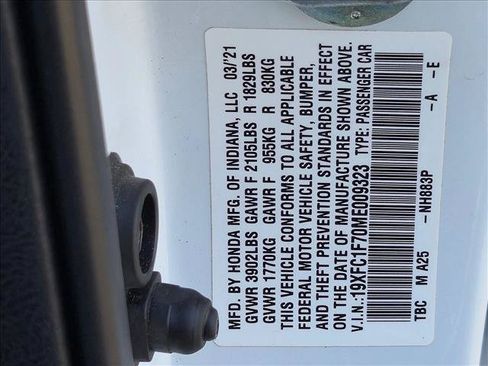 Used 2021 Honda Civic EX-L image 19