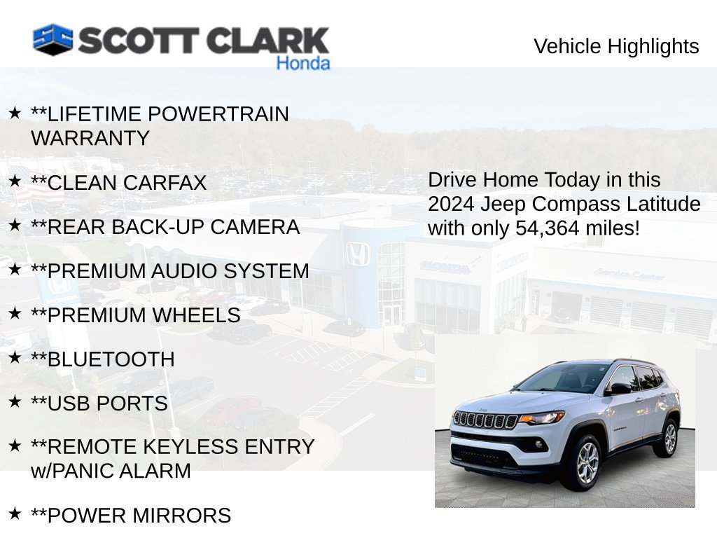 Used 2024 Jeep Compass Latitude AWD/4WD image 11