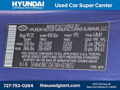 Used 2024 Hyundai Tucson SEL AWD/4WD image 39