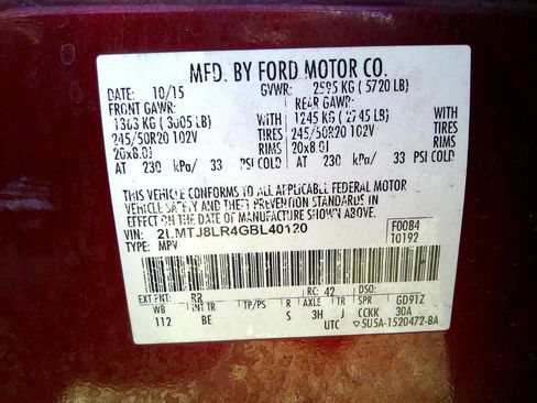 Used 2016 Lincoln MKX Reserve w/ Cargo Utility Package image 40