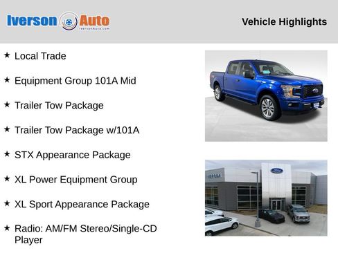 Used 2018 Ford F150 XL w/ Equipment Group 101A Mid AWD/4WD image 2