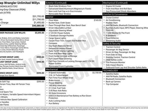 Used 2020 Jeep Wrangler Unlimited Willys image 2