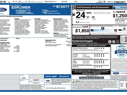 Used 2023 Ford Explorer XLT RWD image 3