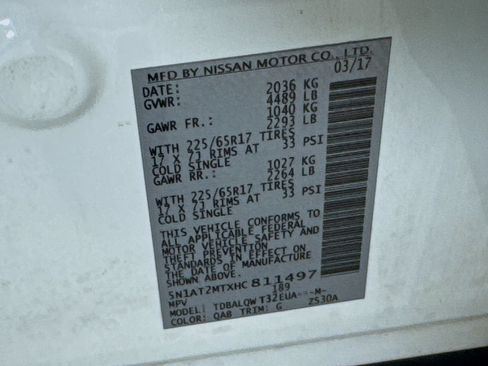 Used 2017 Nissan Rogue SV w/ Midnight Edition Package FWD image 39