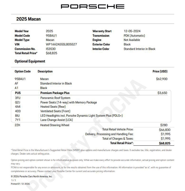 Certified 2025 Porsche Macan AWD/4WD image 6