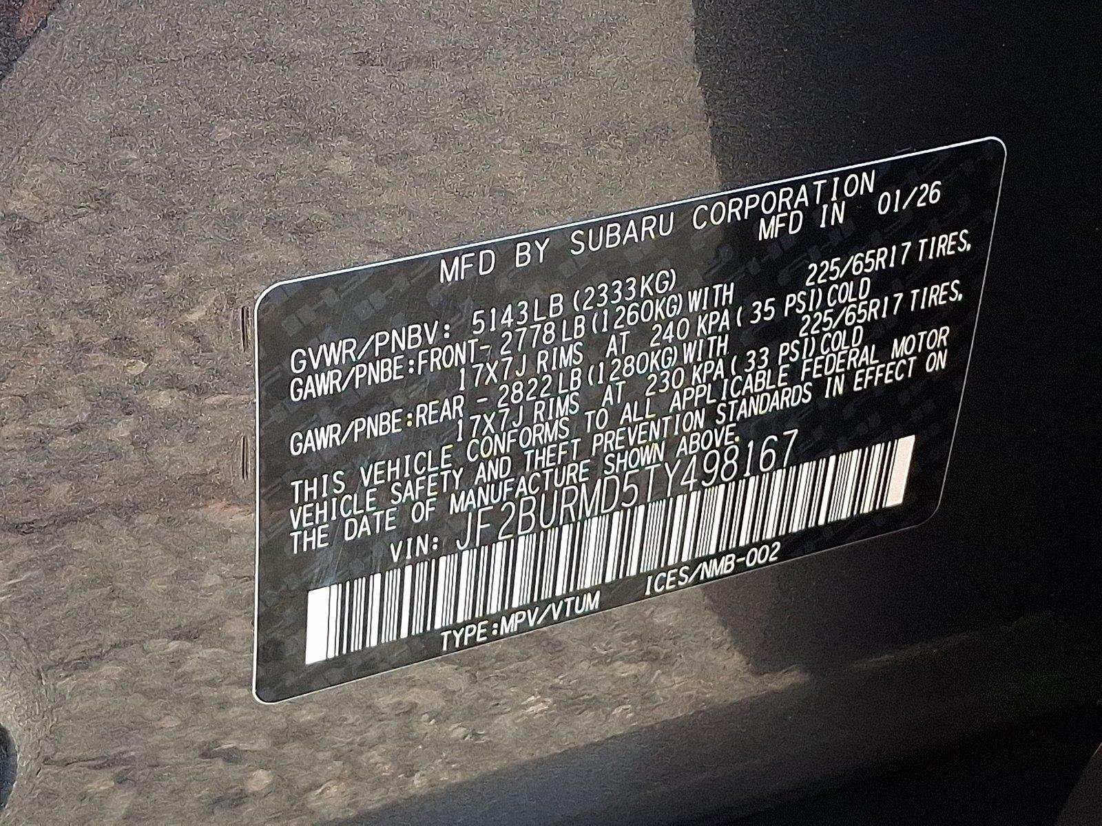 Used 2026 Subaru Outback Wilderness w/ Wilderness Plus Package AWD/4WD image 28