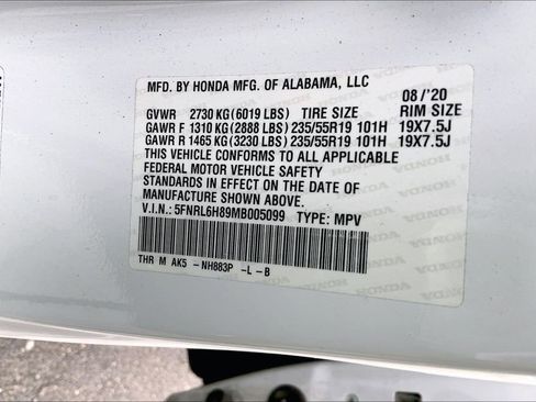 Used 2021 Honda Odyssey Touring image 14