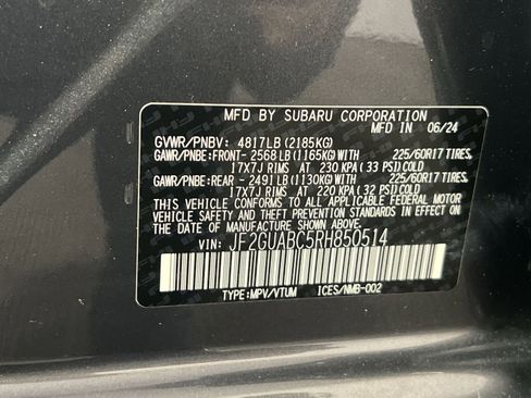 Used 2024 Subaru Crosstrek 2.0i AWD/4WD image 31