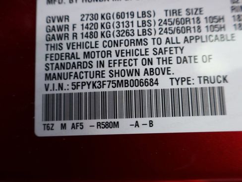 Certified 2021 Honda Ridgeline RTL-E image 13