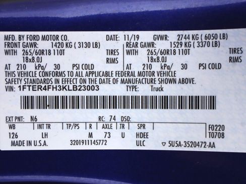 Used 2019 Ford Ranger XLT w/ Equipment Group 302A Luxury AWD/4WD image 50
