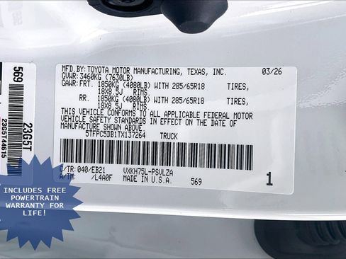 New 2026 Toyota Tundra TRD Pro AWD/4WD image 17