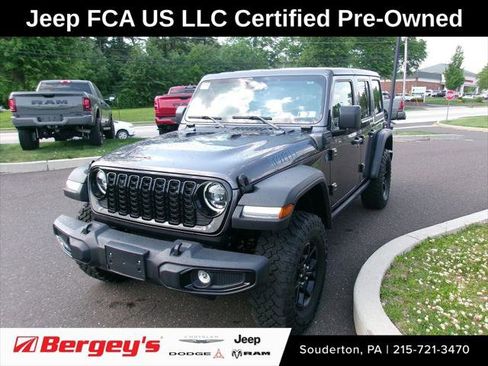 Certified 2025 Jeep Wrangler Unlimited Sport S 4xe AWD/4WD image 1