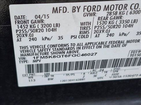 Used 2015 Ford Explorer Sport AWD/4WD image 15