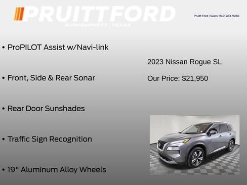 Used 2023 Nissan Rogue SL w/ SL Premium Package FWD image 25