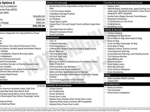 Used 2020 Kia Optima S image 33