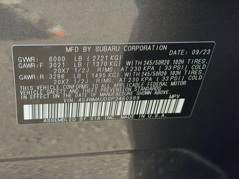 Used 2023 Subaru Ascent Limited w/ Technology Package AWD/4WD image 30