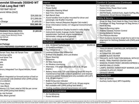 Used 2021 Chevrolet Silverado 3500 W/T w/ WT Convenience Package AWD/4WD image 19