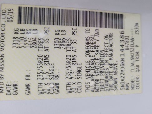 Used 2019 Nissan Murano Platinum w/ Cargo Package image 33