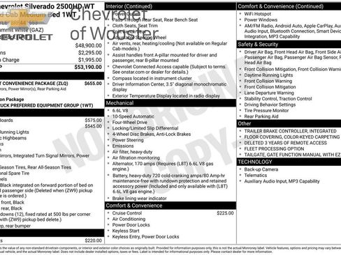 Used 2024 Chevrolet Silverado 2500 W/T w/ WT Fleet Convenience Package image 17