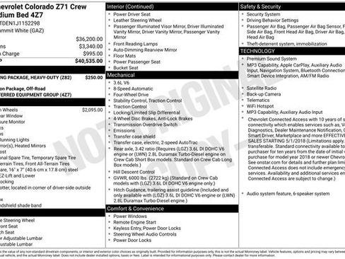 Used 2018 Chevrolet Colorado Z71 AWD/4WD image 14