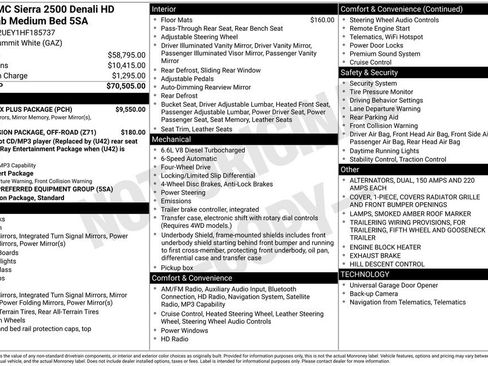 Used 2017 GMC Sierra 2500 Denali w/ Duramax Plus Package image 5