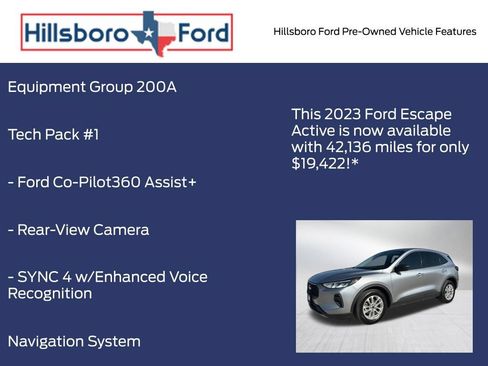Used 2023 Ford Escape Active w/ Tech Pack #1 FWD image 3