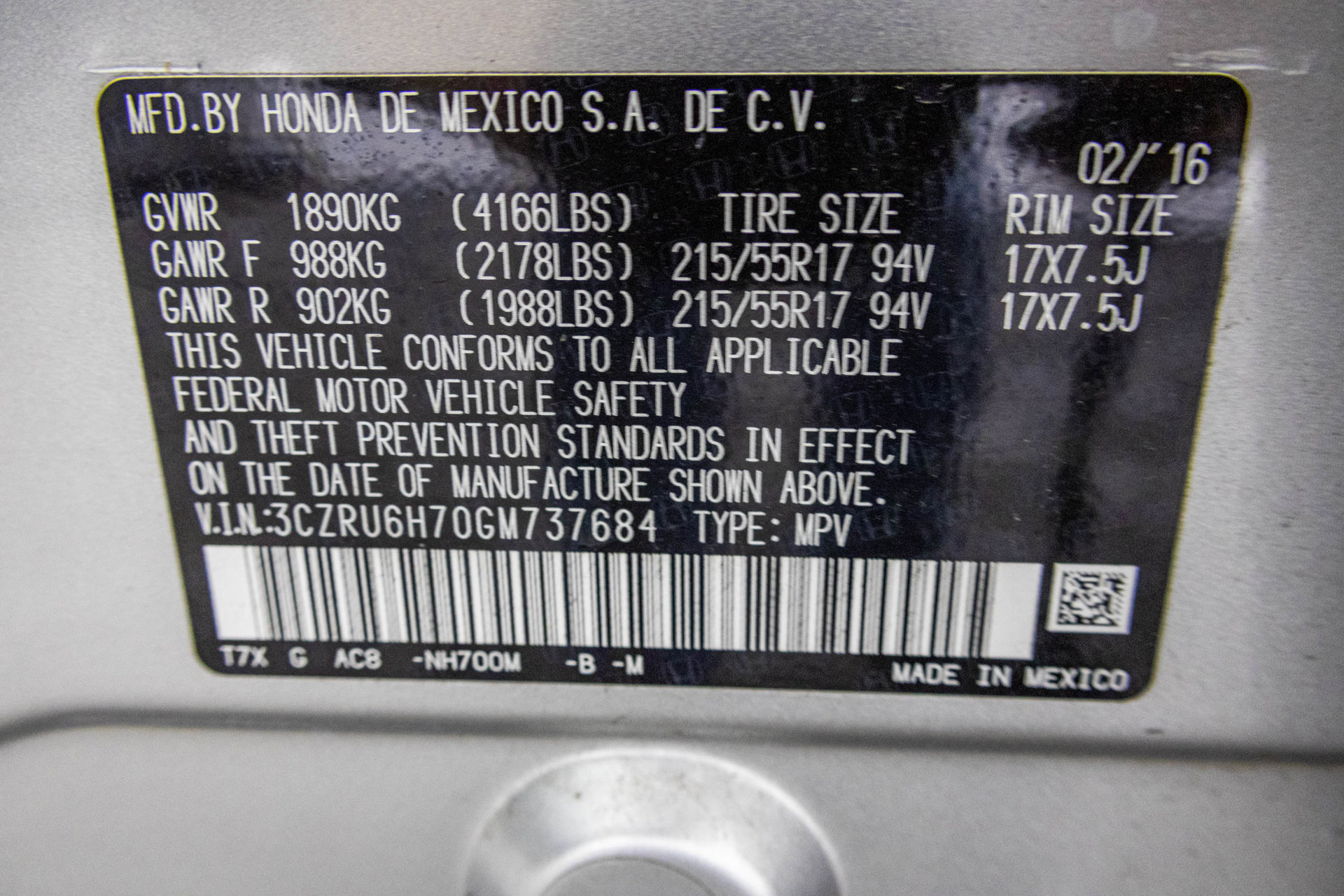 Used 2016 Honda HR-V EX-L image 53