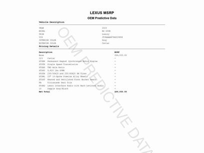 Used 2023 Lexus RZ 450e Premium w/ Technology Package