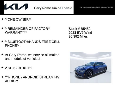 Certified 2023 Kia EV6 Wind AWD/4WD image 7