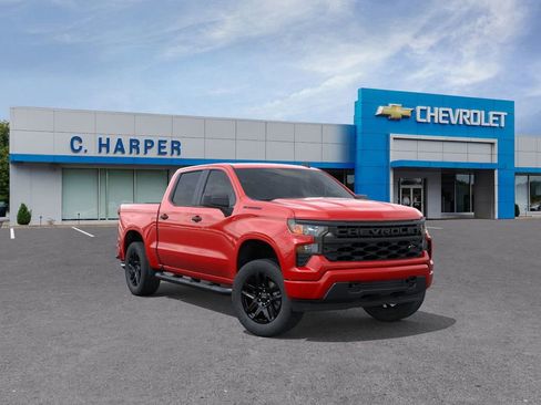 New 2026 Chevrolet Silverado 1500 Custom w/ Turbomax Blackout Package AWD/4WD image 1