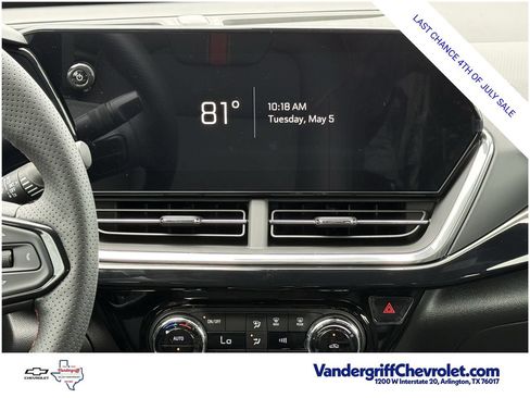New 2026 Chevrolet Trax RS w/ Sunroof Package FWD image 13