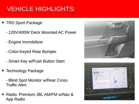 Used 2022 Toyota Tacoma TRD Sport w/ Technology Package RWD image 18
