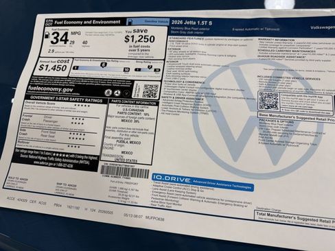 New 2026 Volkswagen Jetta S FWD image 40