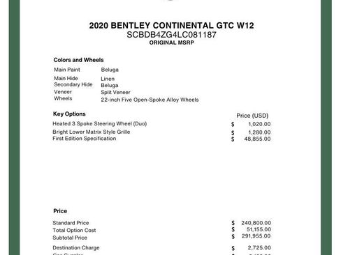 Used 2020 Bentley Continental GT AWD/4WD image 29