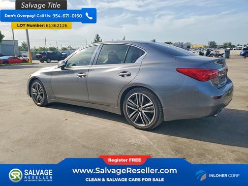 Used 2015 INFINITI Q50 w/ Deluxe Touring Package RWD image 3