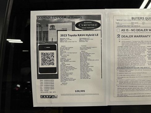 Used 2023 Toyota RAV4 LE AWD/4WD image 13