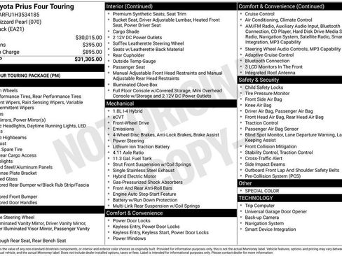 Used 2017 Toyota Prius Four Touring FWD image 12