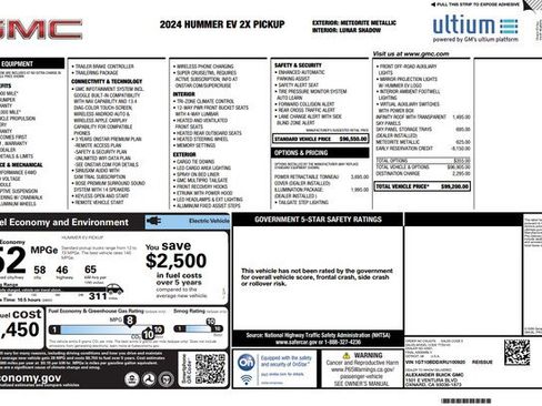 Used 2024 GMC Hummer EV 2X w/ LPO, Illumination Package image 3