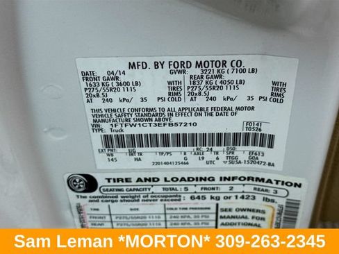 Used 2014 Ford F150 Lariat w/ Equipment Group 502A Luxury RWD image 31