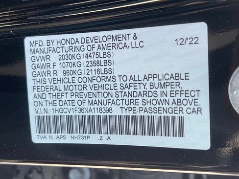 Used 2022 Honda Accord Sport image 13