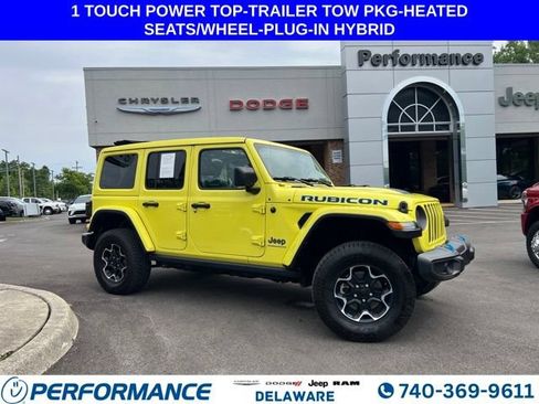 Used 2023 Jeep Wrangler Unlimited Rubicon 4xe w/ Cold Weather Group AWD/4WD image 1