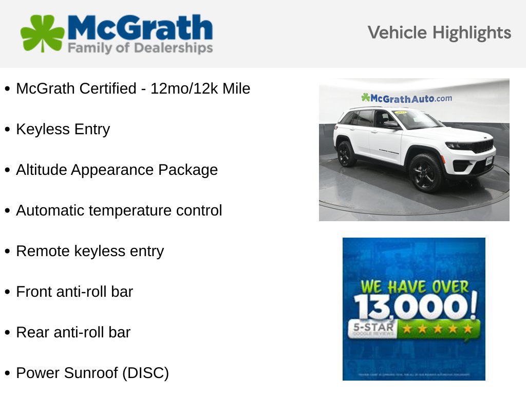 Used 2023 Jeep Grand Cherokee Altitude AWD/4WD image 6