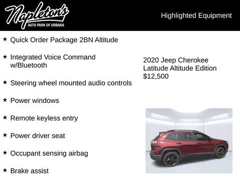Used 2020 Jeep Cherokee Latitude Plus FWD image 2
