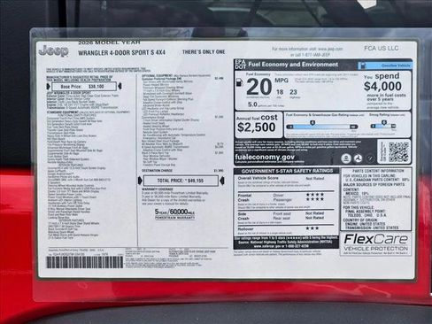 New 2026 Jeep Wrangler Sport S image 18